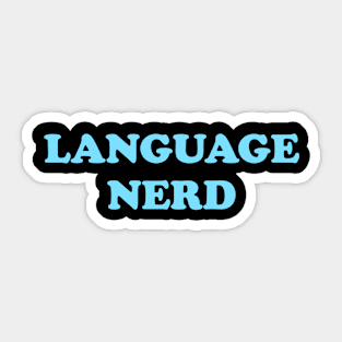 Language Nerd Sticker